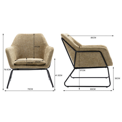 CORA HOME LIVING YEVA ACCENT CHAIR