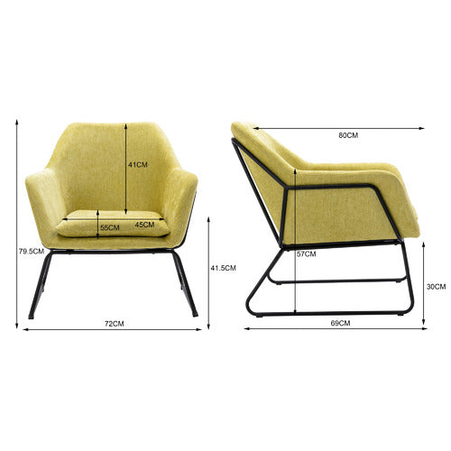 CORA HOME LIVING YEVA ACCENT CHAIR