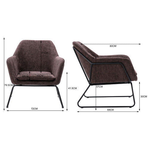 CORA HOME LIVING YEVA ACCENT CHAIR