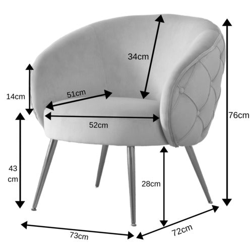 BY DESIGNS KIORA BUTTON TUFTED ACCENT CHAIR