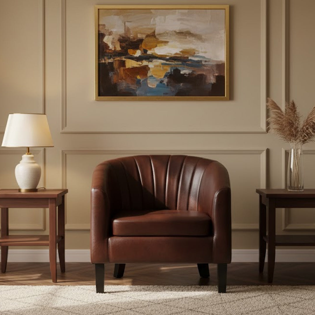 ZACHARY ACCENT CHAIR TAN