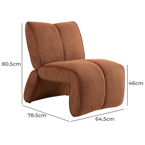 EVIE HOME ZAIN CORDUROY ACCENT CHAIR
