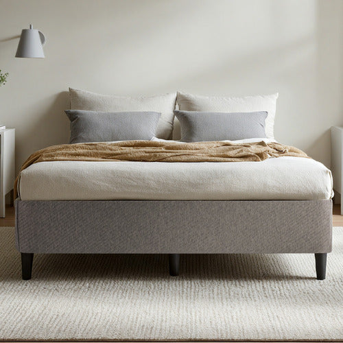 STUDIO HOME ZANE METAL & FABRIC BED BASE