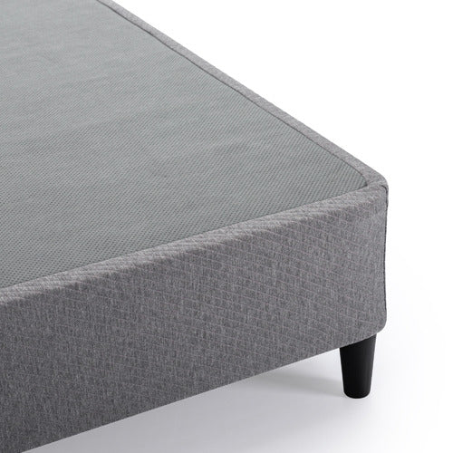 STUDIO HOME ZANE METAL & FABRIC BED BASE