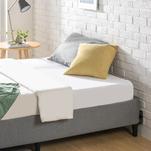 STUDIO HOME ZANE METAL & FABRIC BED BASE