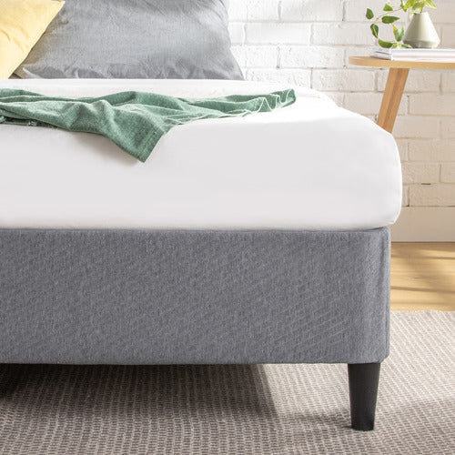 STUDIO HOME ZANE METAL & FABRIC BED BASE