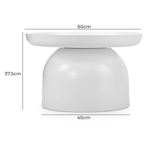 CONTINENTAL DESIGNS ZEDD PEDESTAL COFFEE TABLE