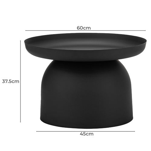 CONTINENTAL DESIGNS ZEDD PEDESTAL COFFEE TABLE