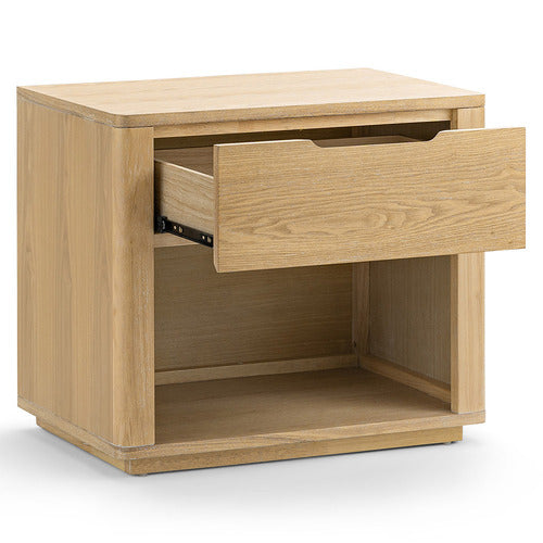 CONTINENTAL DESIGNS ZEUS RUBBERWOOD BEDSIDE TABLE