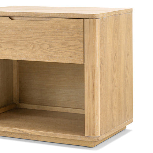 CONTINENTAL DESIGNS ZEUS RUBBERWOOD BEDSIDE TABLE
