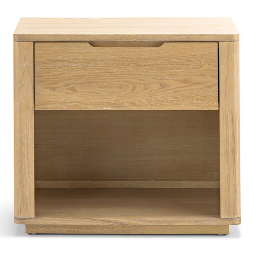 CONTINENTAL DESIGNS ZEUS RUBBERWOOD BEDSIDE TABLE
