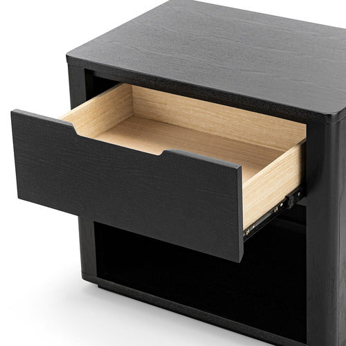 CONTINENTAL DESIGNS ZEUS RUBBERWOOD BEDSIDE TABLE