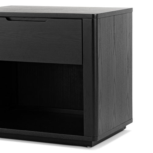 CONTINENTAL DESIGNS ZEUS RUBBERWOOD BEDSIDE TABLE