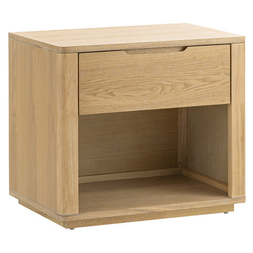 CONTINENTAL DESIGNS ZEUS RUBBERWOOD BEDSIDE TABLE