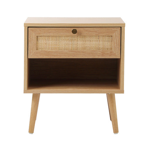 LIVING FUSION VESTA RATTAN BEDSIDE TABLE