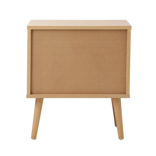 LIVING FUSION VESTA RATTAN BEDSIDE TABLE