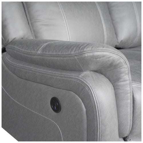 SOUTHERN STYLERS ARIA 2 SEATER FAUX LEATHER RECLINER SOFA