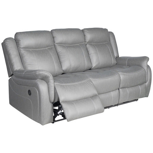 SOUTHERN STYLERS ARIA 3 SEATER FAUX LEATHER RECLINER SOFA