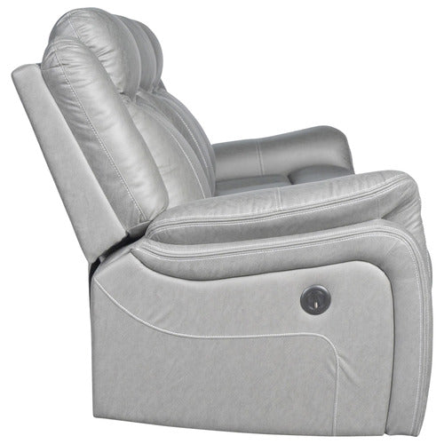 SOUTHERN STYLERS ARIA 3 SEATER FAUX LEATHER RECLINER SOFA