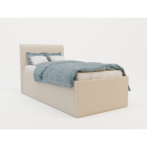 RAWSON & CO LIANNE UPHOLSTERED KING SINGLE BED WITH TRUNDLE