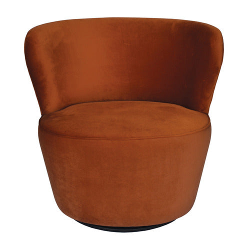 BROOKLYN AND BELLA RAELEY VELVET SWIVEL CHAIR