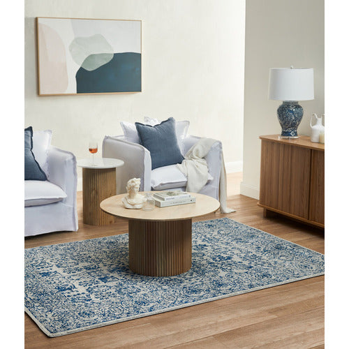 ANIKA ROUND MANGO WOOD COFFEE TABLE