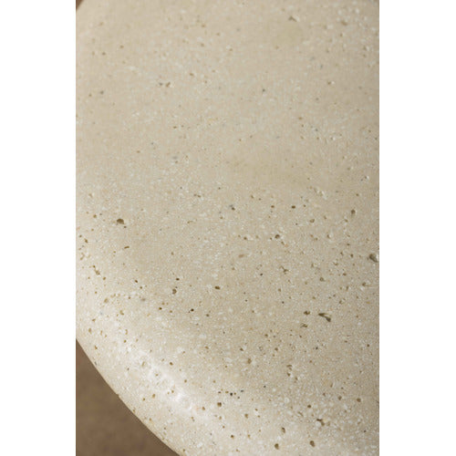 BYRON TRAVERTINE-LOOK OUTDOOR COFFEE TABLE