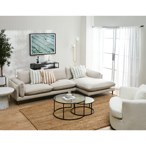 TERRY 3 SEATER SOFA WITH CHAISE