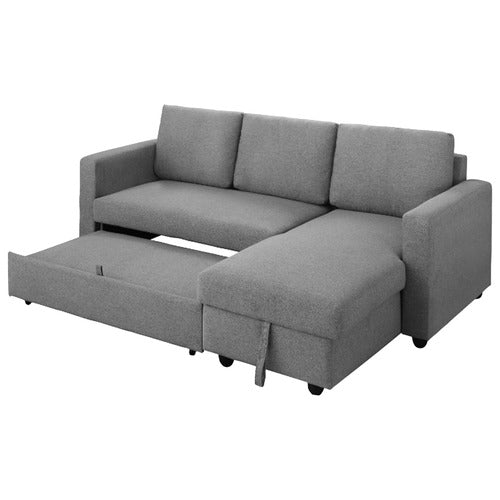 SOUTHERN STYLERS GREY YARRA 3 SEATER SOFA BED
