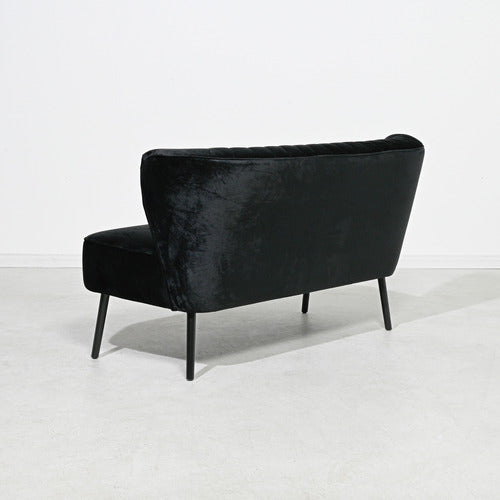 BROOKLYN AND BELLA BLACK 2 SEATER SOFA