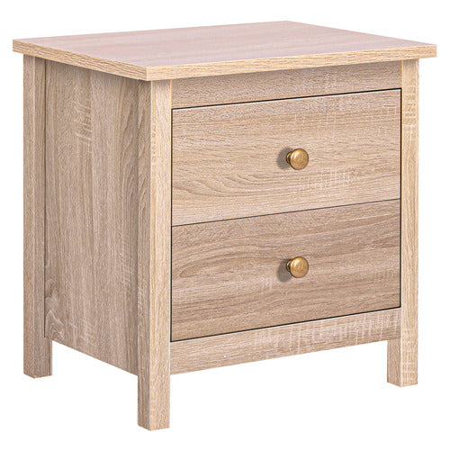 HOXTON ROOM GEOFFREY 2 DRAWER BEDSIDE TABLE
