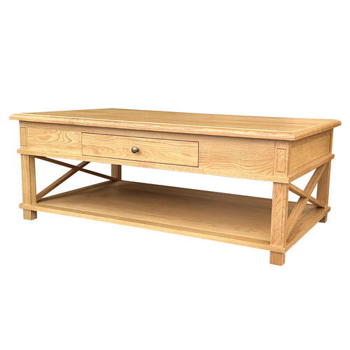 HAMILTON FURNITURE EMBRACE OAK WOOD COFFEE TABLE