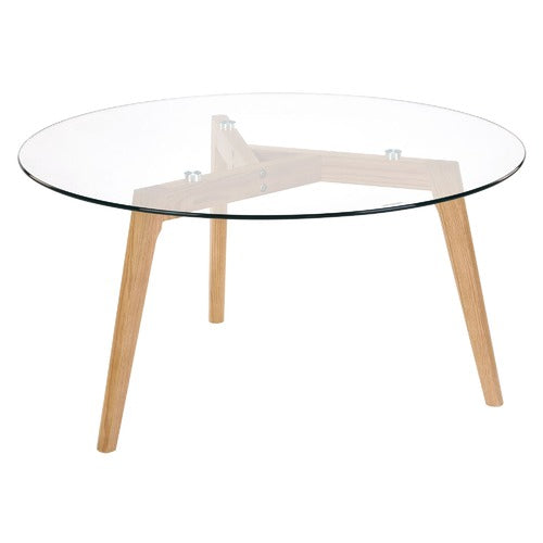 STAD GLASS TOP COFFEE TABLE