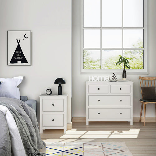 YORK STREET WHITE FRANCO 4 DRAWER CHEST