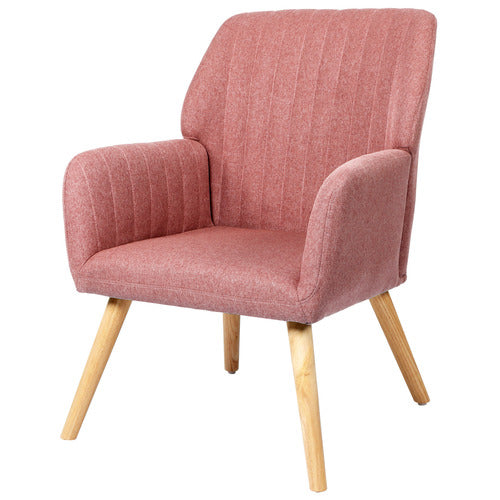 LIVING FUSION ELWINE RUBBERWOOD ARMCHAIR