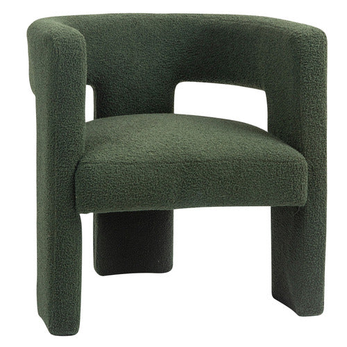 POMAIRE 3 LEGGED BOUCLE OCCASIONAL CHAIR