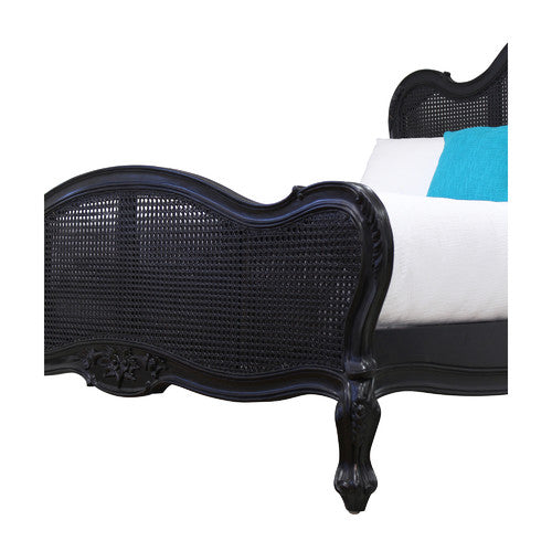 CARRINGTON FURNITURE PARISIAN RATTAN & WOOD BED
