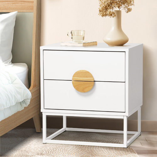 LIVING FUSION DALTON BEDSIDE TABLES (SET OF 2)
