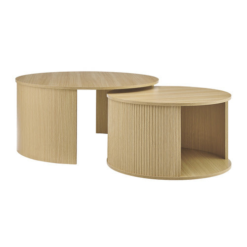 CORE LIVING 2 PIECE CALEIGH NESTING COFFEE TABLE SET
