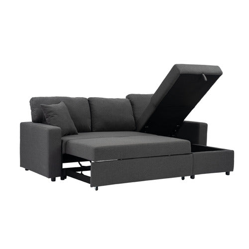 DARCY 3 SEATER SOFA BED WITH REVERSIBLE CHAISE