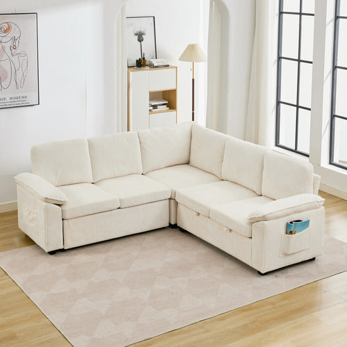 CASSINGTON HOME EVIANA 5 SEATER SINGLE MODULAR SOFA BED