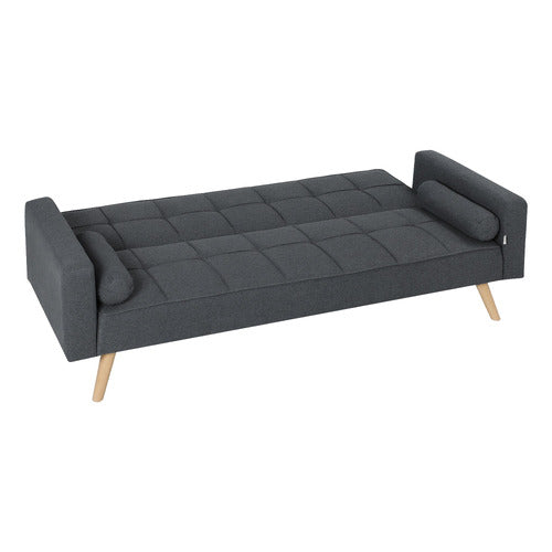 HAVEN COVE FURNITURE KASH 3 SEATER LINEN DOUBLE SOFA BED