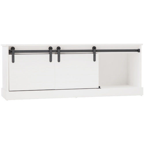 WEST VALLEY INTERIORS WHITE HAMPTONS 2 DOOR ENTERTAINMENT UNIT