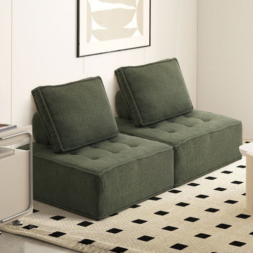 LIVING FUSION ISABELLA TUFTED ACCENT CHAIRS (SET OF 2)