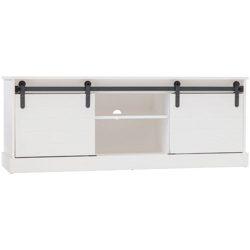 WEST VALLEY INTERIORS WHITE HAMPTONS 2 DOOR ENTERTAINMENT UNIT