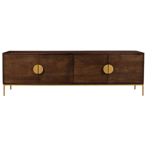 PRIYA 180CM MANGO WOOD ENTERTAINMENT UNIT