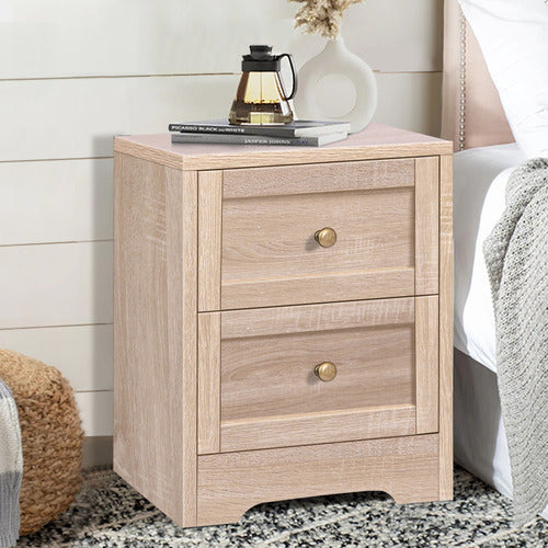 HOXTON ROOM WILLOW 2 DRAWER BEDSIDE TABLE