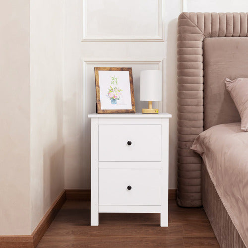 YORK STREET 2 PIECE FRANCO CHEST OF DRAWERS & BEDSIDE TABLE SET