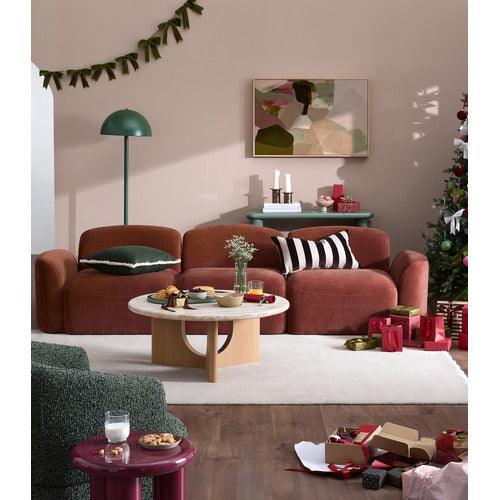 CUDDLE UPHOLSTERED SWIVEL ARMCHAIR