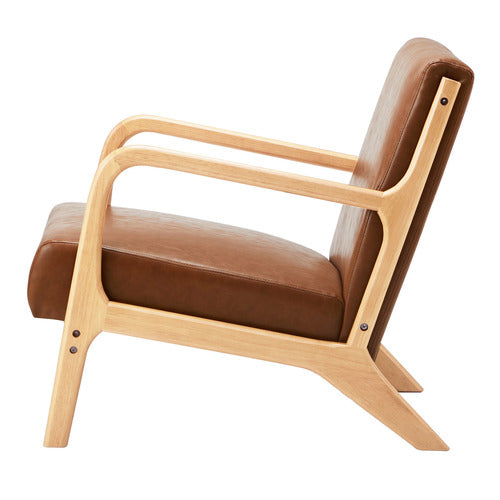 LIVING FUSION KAMDEN FAUX LEATHER ARMCHAIR